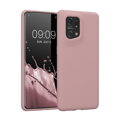 Θήκη Kwmobile για OPPO Find X5, Silicon, Pink, 57629.193