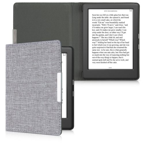 Θήκη για Kobo Glo HD/Touch 2.0, Kwmobile, Grey, Textile, 43008.22