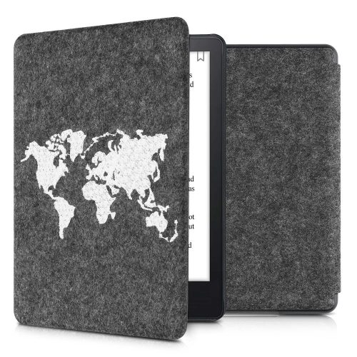 Θήκη για Amazon Kindle Paperwhite 11, Kwmobile, Grey/White, Textile, 56260.08