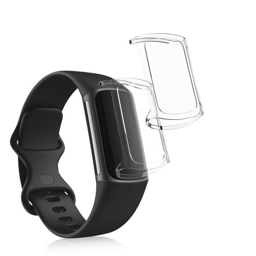 Σετ 2 θηκών για Fitbit Charge 5, Kwmobile, Transparent, Silicone, 56385.02