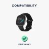 Καλώδιο φόρτισης USB για Fitbit Versa 3/Sense, Kwmobile, Μαύρο, Πλαστικό, 57781.01