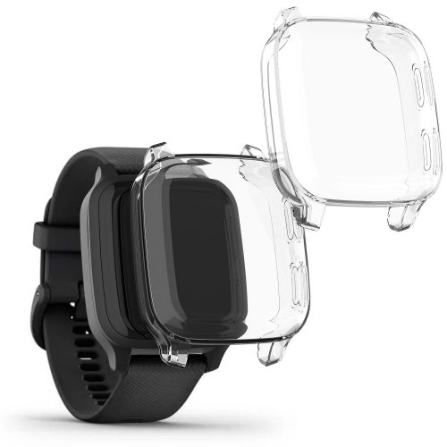 Σετ 2 θηκών για Garmin Venu Sq/Venu Sq Music, Kwmobile, Transparent, Silicone, 57775.02