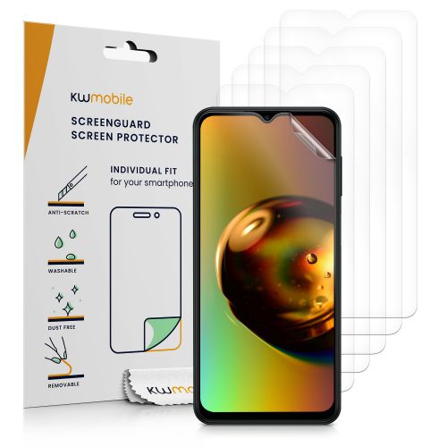 Σετ 6 προστατευτικών μεμβρανών Kwmobile για Samsung Galaxy M23 5G, εμπρός, πολυμερές, 57879.1