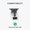 Προστατευτικό κάλυμμα για Thermomix TM6/TM5, Kwmobile, Μαύρο/Λευκό, Πλαστικό, 55449.05