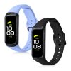 Σετ 2 ιμάντες για Samsung Galaxy Fit, Kwmobile, Μπλε/Μαύρο, Σιλικόνη, 50233.23