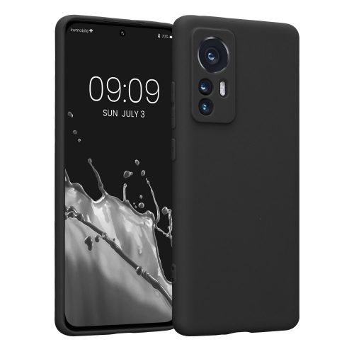 Θήκη Kwmobile για Xiaomi 12/12X, Silicone, Black, 57124.47