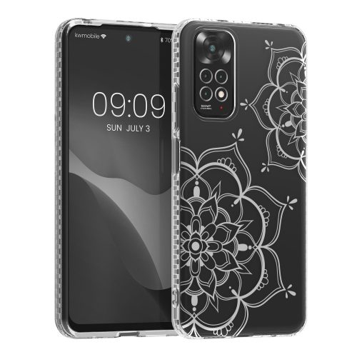 Θήκη Kwmobile για Xiaomi Redmi Note 11/Redmi Note 11s, σιλικόνη, διαφανές/ασημί, 57822.03