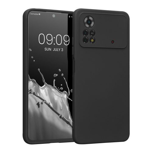 Θήκη Kwmobile για Xiaomi Poco X4 Pro 5G, σιλικόνη, μαύρο, 57983.47