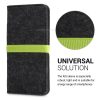 Kwmobile Universal Cover μέγεθος XL - 6,8 ίντσες, Microfiber, Γκρι/Πράσινο, 58046,03