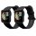 Σετ 2 ιμάντων για Xiaomi Mi Watch Lite/Redmi Watch, Kwmobile, Black, Silicone, 54778.06