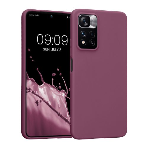 Θήκη Kwmobile για Xiaomi Redmi Note 11 Pro Plus 5G, σιλικόνη, μωβ, 58095.187