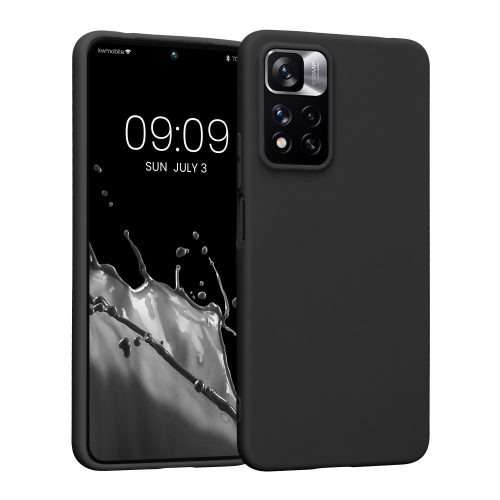 Θήκη Kwmobile για Xiaomi Redmi Note 11 Pro Plus 5G, σιλικόνη, μαύρο, 58095.47