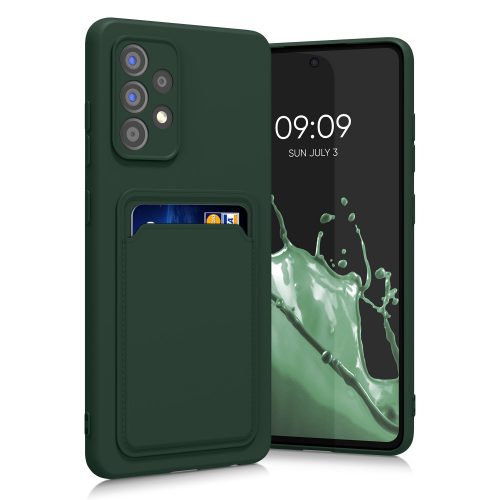 Θήκη Kwmobile για Samsung Galaxy A52/Galaxy A52 5G/Galaxy A52s 5G, Silicone, Green, 55083.80