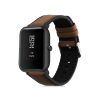 Λουράκι για Huami Amazfit Bip S/Amazfit Bip S Lite, Kwmobile, Καφέ/Μαύρο, Φυσικό δέρμα, 58179.05