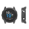 Σετ 2 θηκών για Garmin Forerunner 245/Forerunner 245 Music, Kwmobile, Black/Transparent, Silicone, 58177.02