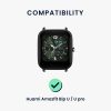 Σετ 2 ιμάντων για Huami Amazfit Bip U/Amazfit Bip U Pro, Kwmobile, Μαύρο/Πράσινο, Σιλικόνη, 57434.04