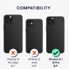 Θήκη Kwmobile για Apple iPhone 12/iPhone 12 Pro, Silicone, Black, 58283.01