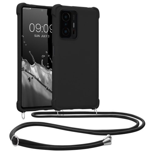 Θήκη Kwmobile για Xiaomi 11T/11T Pro, Silicone, Black, 57395.47