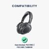 Σετ 2 μαξιλαριών αυτιών για ακουστικά Sennheiser PXC550/PXC480/MB660, Kwmobile, Μαύρο, Οικολογικό δέρμα, 58340.01