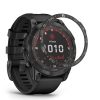 Πλαίσιο καντράν για Garmin Fenix 7, Kwmobile, Μαύρο/Ασημί, Αλουμίνιο, 58350.01