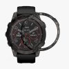 Πλαίσιο καντράν για Garmin Fenix 7, Kwmobile, Μαύρο/Ασημί, Αλουμίνιο, 58350.01