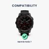 Πλαίσιο καντράν για Garmin Fenix 7, Kwmobile, Μαύρο/Ασημί, Αλουμίνιο, 58350.01