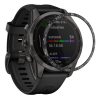 Πλαίσιο καντράν για Garmin Fenix 7S, Kwmobile, Μαύρο/Ασημί, Αλουμίνιο, 58352.01