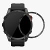 Πλαίσιο καντράν για Garmin Fenix 7S, Kwmobile, Μαύρο/Ασημί, Αλουμίνιο, 58352.01