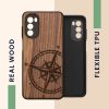 θήκη kwmobile για Motorola Moto G52/Moto G82 5G, Wood, Brown, 58541.01