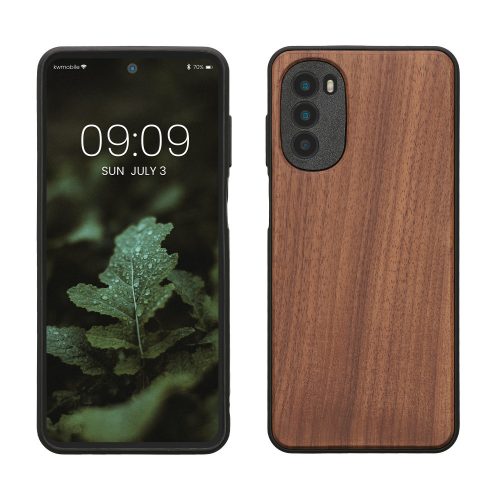 θήκη kwmobile για Motorola Moto G52/Moto G82 5G, Wood, Brown, 58540.18