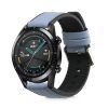 Λουράκι για Huawei Watch GT (46mm)/Ρολόι GT 2 (46mm), Kwmobile, Μπλε, Φυσικό δέρμα, 55891.206