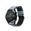 Λουράκι για Huawei Watch GT (46mm)/Ρολόι GT 2 (46mm), Kwmobile, Μπλε, Φυσικό δέρμα, 55891.206