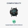 Λουράκι για Huawei Watch GT (46mm)/Ρολόι GT 2 (46mm), Kwmobile, Μπλε, Φυσικό δέρμα, 55891.206