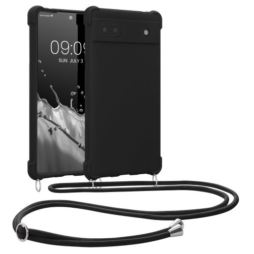 Θήκη Kwmobile για Google Pixel 6a, Silicone, Black, 58567.01