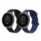 Σετ 2 ιμάντων για Huawei Watch GT 3 Pro (46mm), Kwmobile, Μαύρο/Μπλε, Σιλικόνη, 58637.01