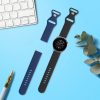 Σετ 2 ιμάντων για Huawei Watch GT 3 Pro (46mm), Kwmobile, Μαύρο/Μπλε, Σιλικόνη, 58637.01