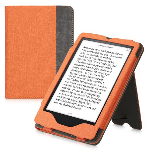 Θήκη για Amazon Kindle Paperwhite 11, Kwmobile, Orange/Grey, Eco-leather, 56261.06