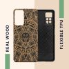 Θήκη Kwmobile για Xiaomi Redmi Note 11 Pro/Redmi Note 11 Pro 5G, Ξύλο, Καφέ/Μαύρο, 57381.03