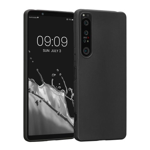 Θήκη Kwmobile για Sony Xperia 1 IV, Silicone, Black, 58661.01