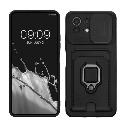 Προφυλακτήρας kwmobile για Xiaomi 11 Lite 5G NE/Mi 11 Lite 5G, Silicone, Black, 57718.01