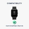 Σετ 2 ιμάντων για Huami Amazfit Bip S/Amazfit Bip S Lite, Kwmobile, Μαύρο/Γκρι, Σιλικόνη, 53859.08