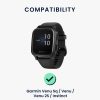 Βάση σύνδεσης για Garmin Venu/Venu Sq/Venu 2S, Kwmobile, Μαύρο/Ασημί, Μεταλλικό, 58729.01