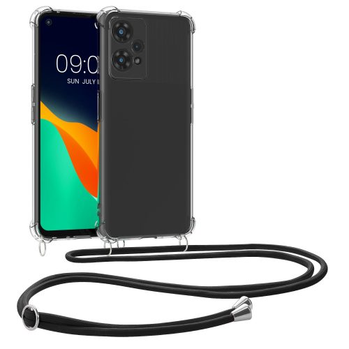 Θήκη Kwmobile για OnePlus Nord CE 2 Lite 5G, σιλικόνη, διαφανές/μαύρο, 58758.01