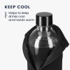 Σετ 2 καλύμματα Cooler Jacket για μπουκάλια SodaStream, Kwmobile, Μαύρο/Κόκκινο, Νεοπρένιο, 58832.01