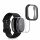 Σετ 2 θηκών Kwmobile για Fitbit Versa 4/Sense 2, Silicone, Black/Transparent, 58874.01