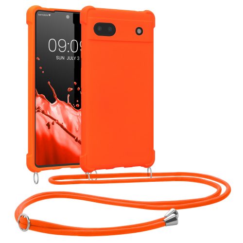 Θήκη Kwmobile για Google Pixel 6a, Silicone, Orange, 58567.150