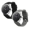 Σετ 2 ιμάντων για Withings Steel HR/Nokia Steel, Kwmobile, Black/Grey, Silicone, 58993.01