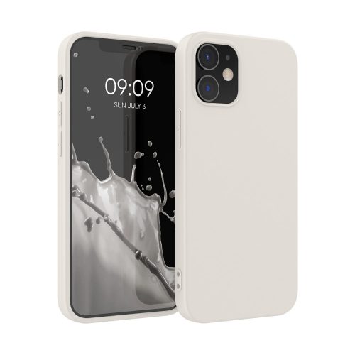 Θήκη Kwmobile για Apple iPhone 12/iPhone 12 Pro, Silicone, White, 53938.204