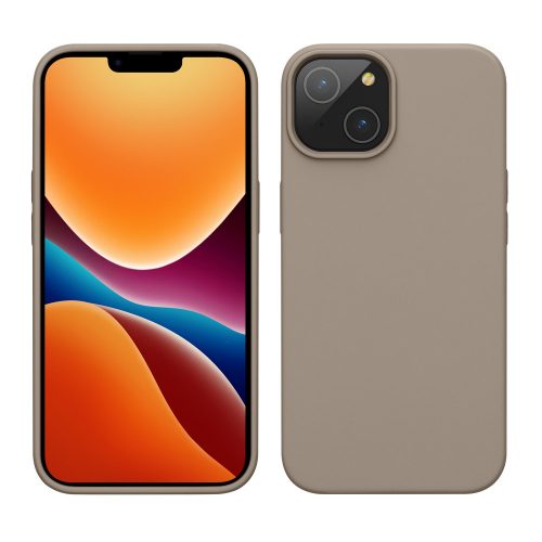 Θήκη Kwmobile για Apple iPhone 14, Silicone, Brown, 59071.43