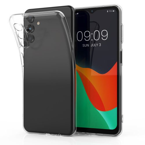 Θήκη kwmobile για Samsung Galaxy A04s, Silicone, Transparent, 59088.03